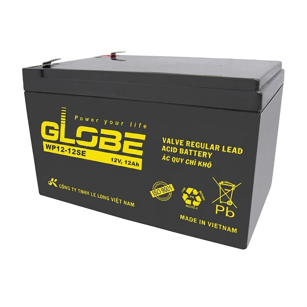 Ắc quy 12V-12AH GLOBE WP12-12SE